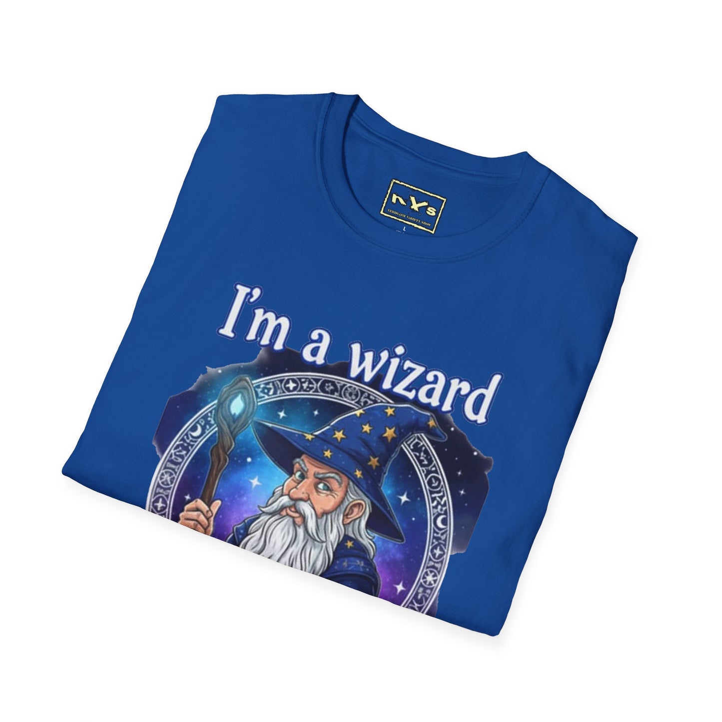 I'm A Wizard NVS Graphic T-Shirt — Fantasy Character Tee