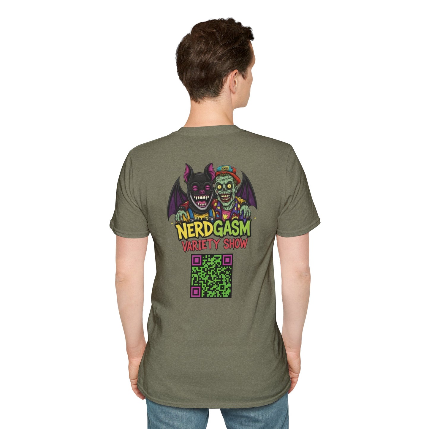 Nerdgasm Variety Show Tattoo Funny Graphic T-Shirt