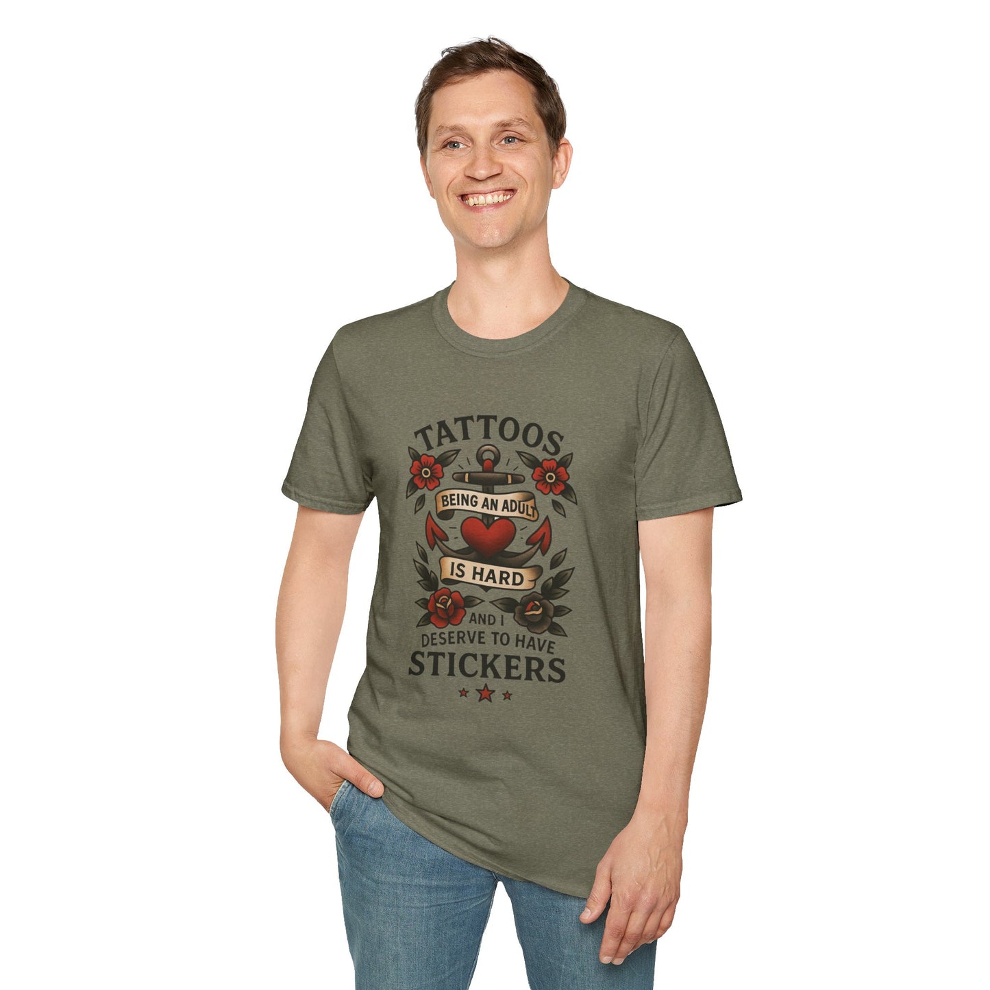 Nerdgasm Variety Show Tattoo Funny Graphic T-Shirt