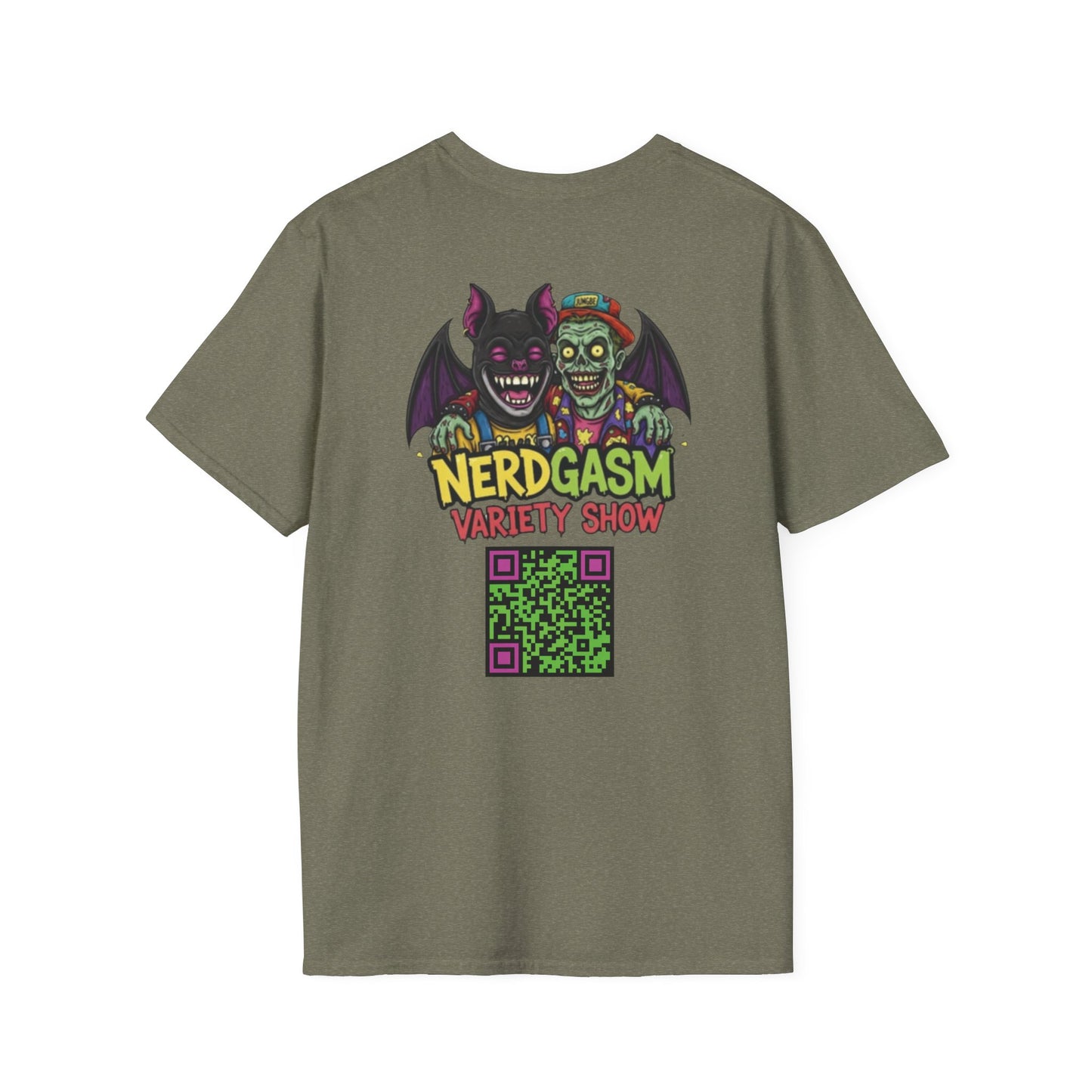 Nerdgasm Variety Show Tattoo Funny Graphic T-Shirt