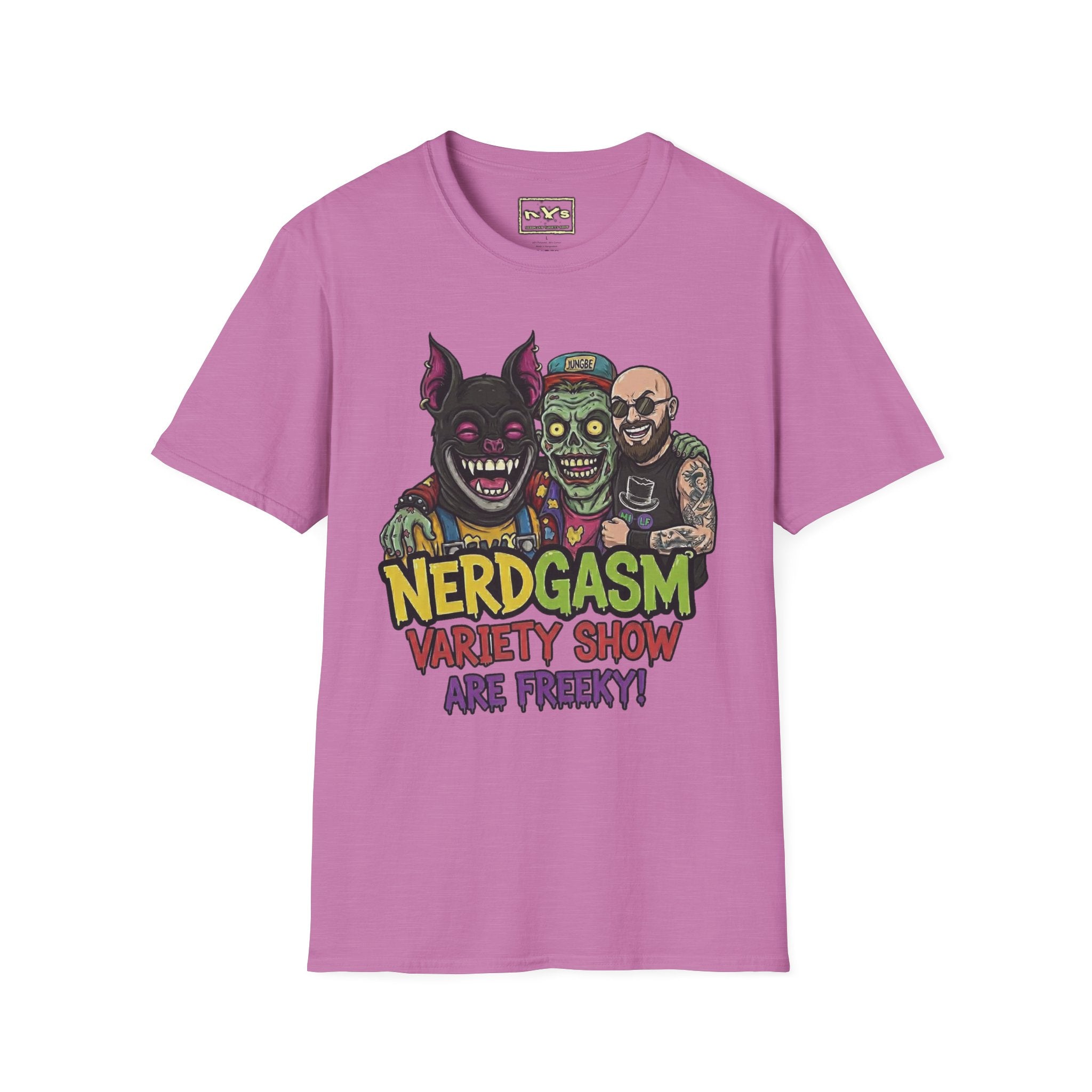 Nerdgasm Variety Show are Freeky! T-Shirt - Limited Run