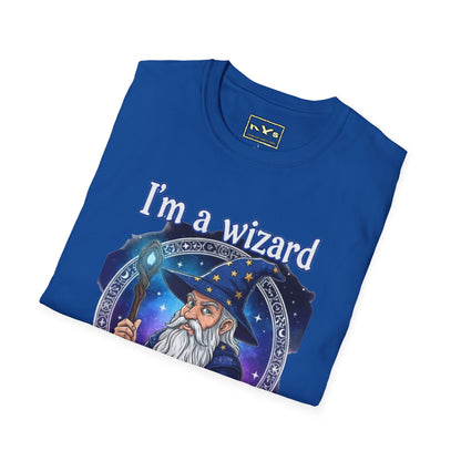 I'm A Wizard NVS Graphic T-Shirt — Fantasy Character Tee