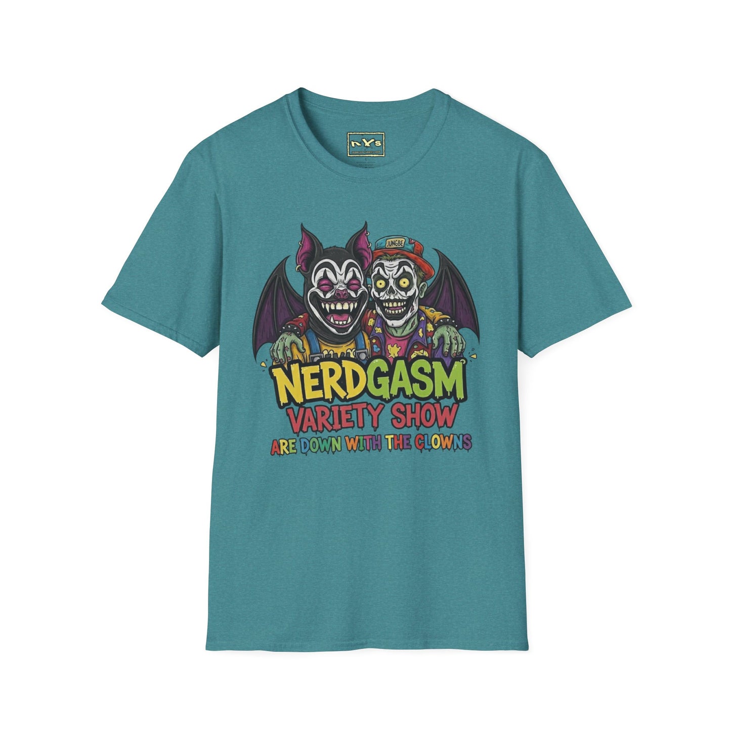 Nerdgasm Variety Show Are Down With the Clown!! T-Shirt - Limited Run