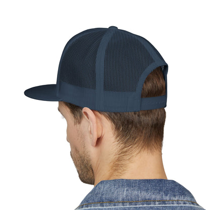 Trucker Cap — 'Nes' Oval Patch Embroidered Mesh Snapback