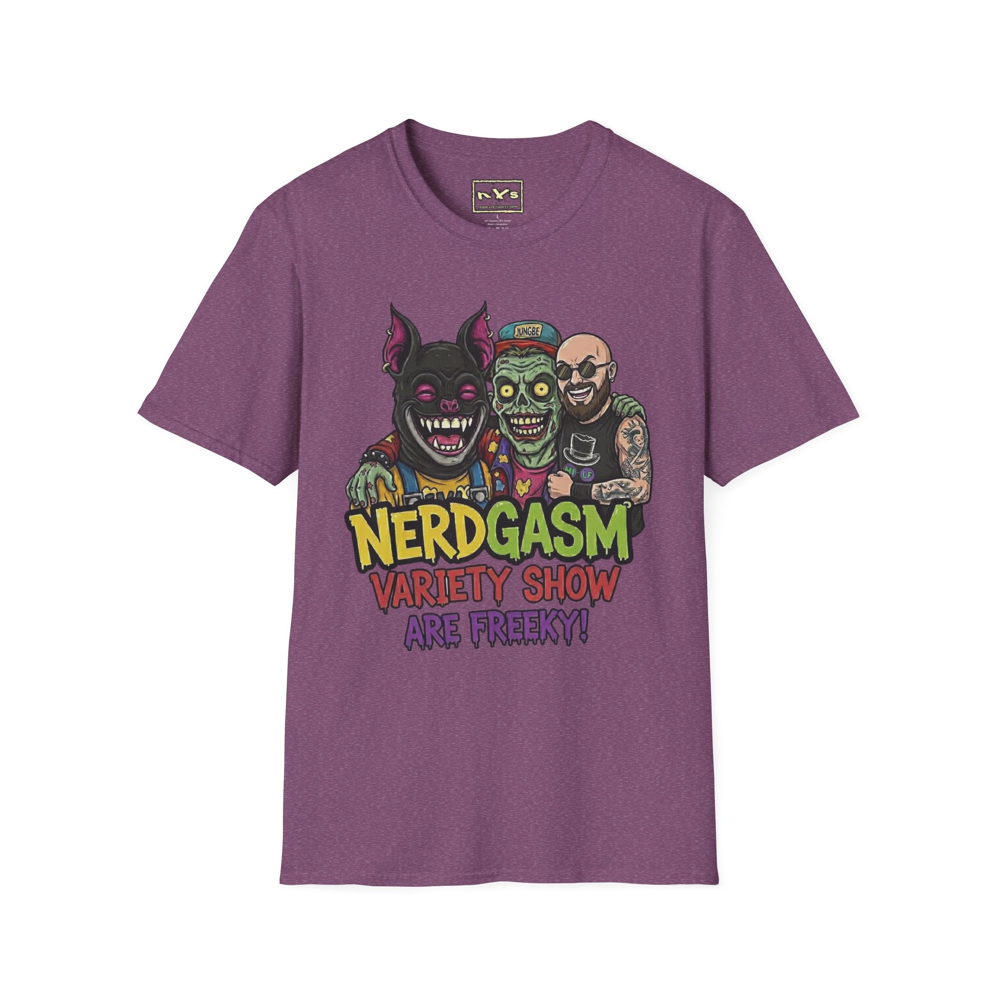 Nerdgasm Variety Show are Freeky! T-Shirt - Limited Run