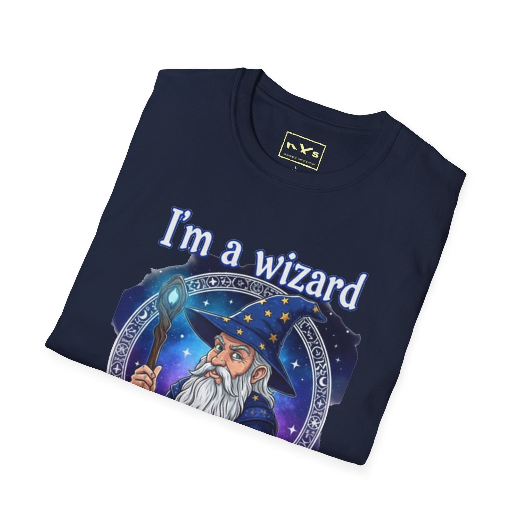 I'm A Wizard NVS Graphic T-Shirt — Fantasy Character Tee