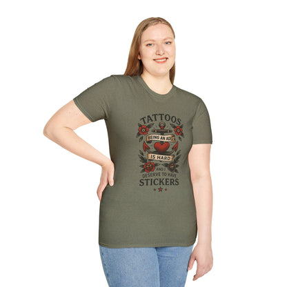 Nerdgasm Variety Show Tattoo Funny Graphic T-Shirt
