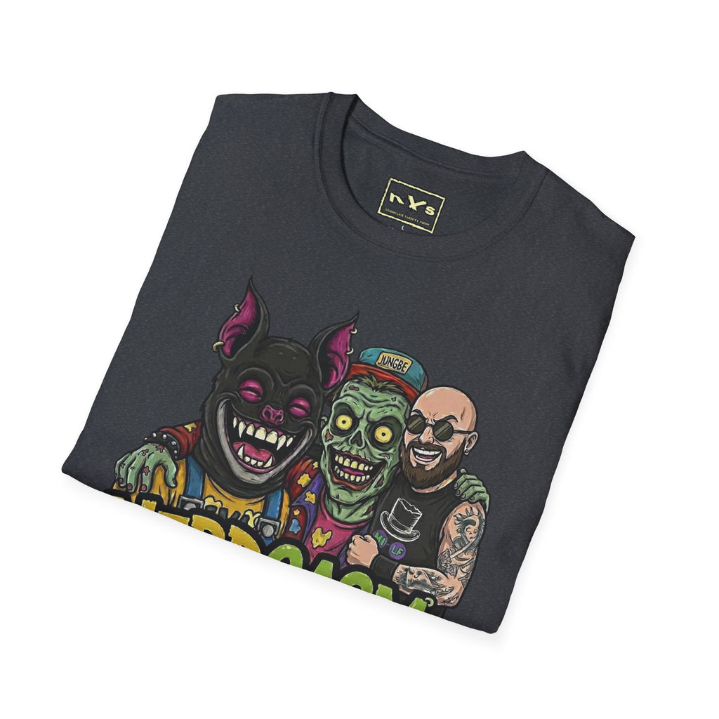 Nerdgasm Variety Show are Freeky! T-Shirt - Limited Run