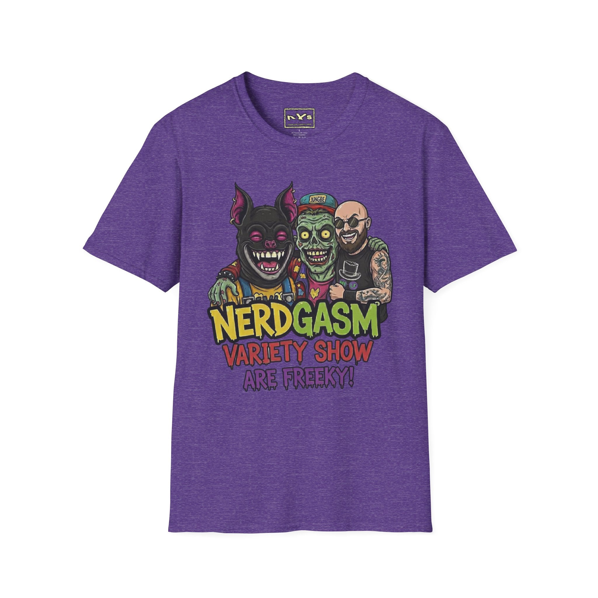 Nerdgasm Variety Show are Freeky! T-Shirt - Limited Run