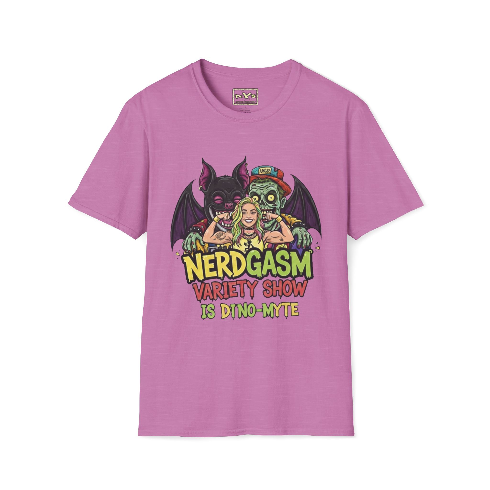 Nerdgasm Variety Show is Dino-Myte T-Shirt - Limited Run