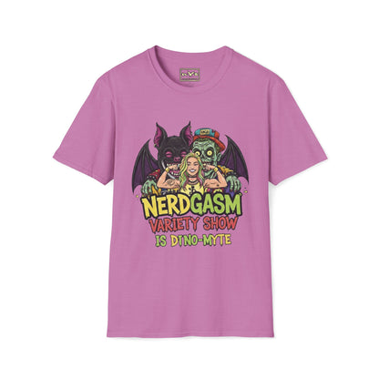 Nerdgasm Variety Show is Dino-Myte T-Shirt - Limited Run