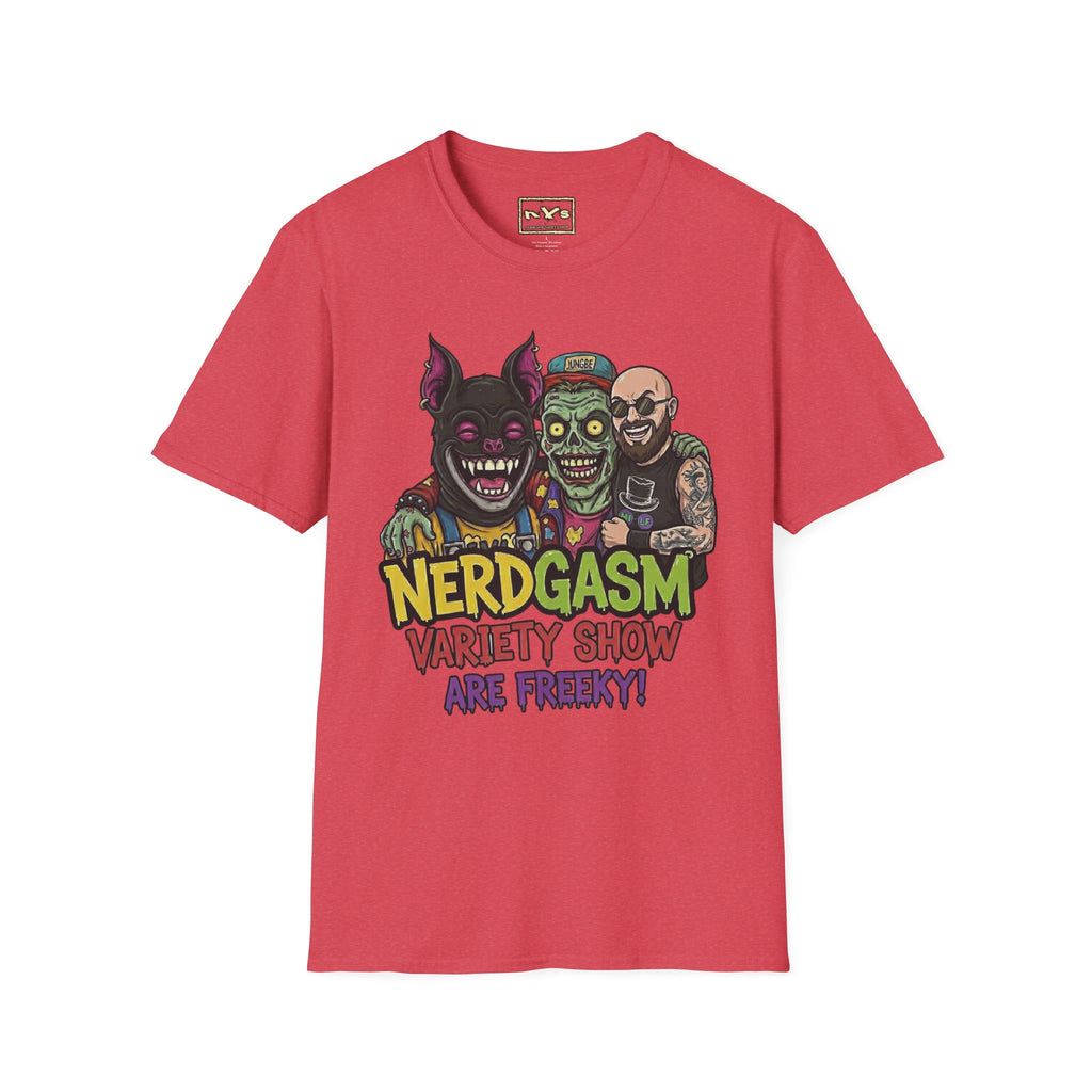 Nerdgasm Variety Show are Freeky! T-Shirt - Limited Run