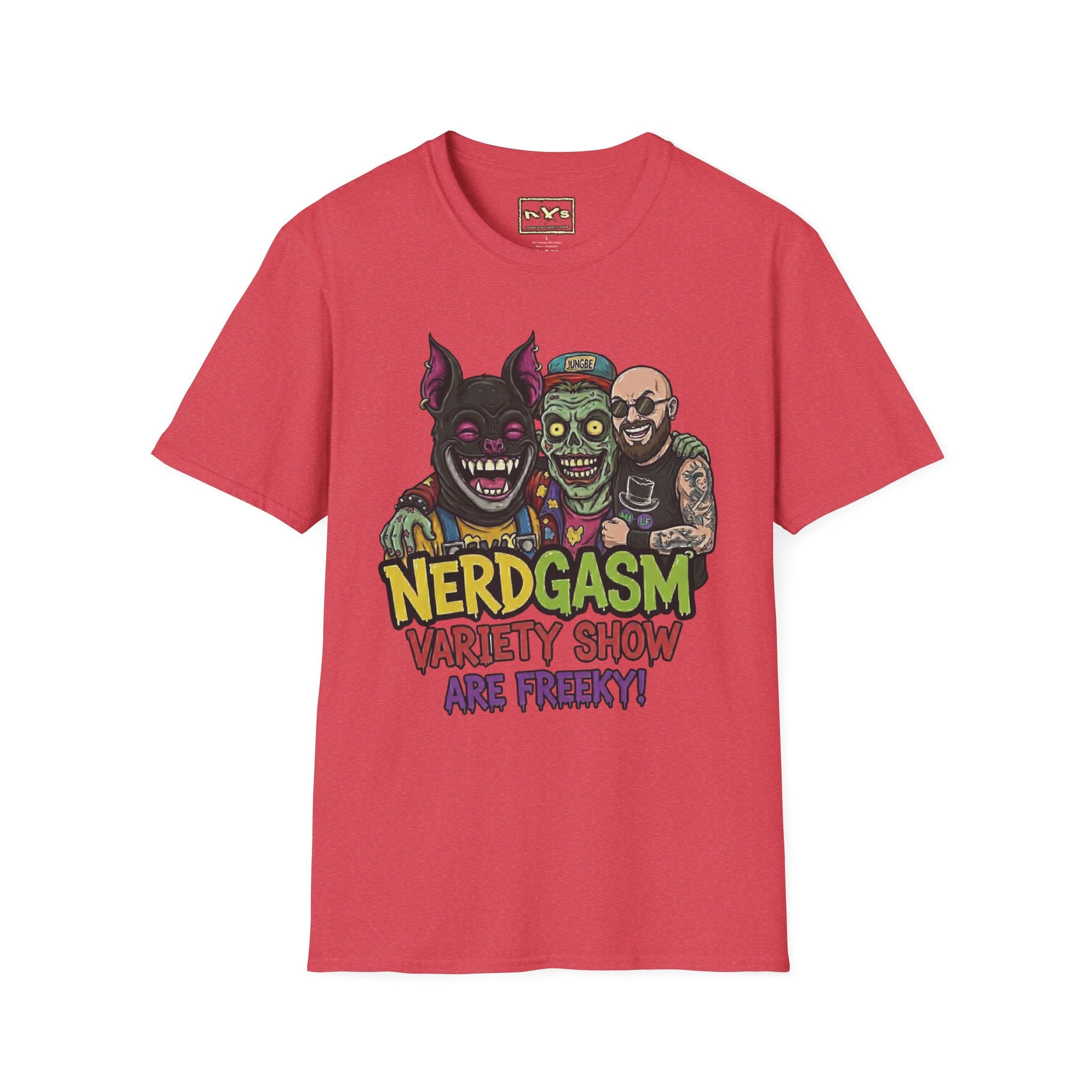 Nerdgasm Variety Show are Freeky! T-Shirt - Limited Run