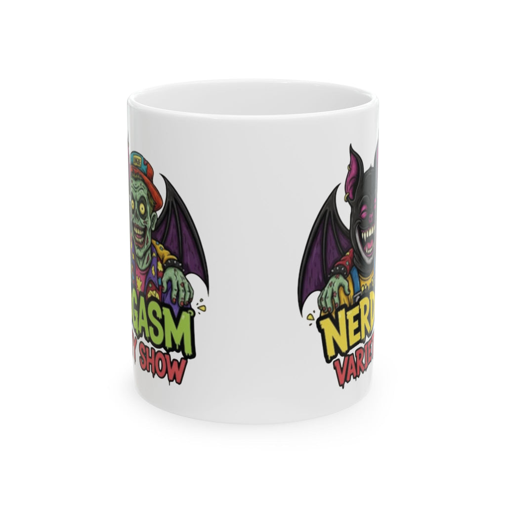 Nerdgasm Variety Show Homies Ceramic Mug