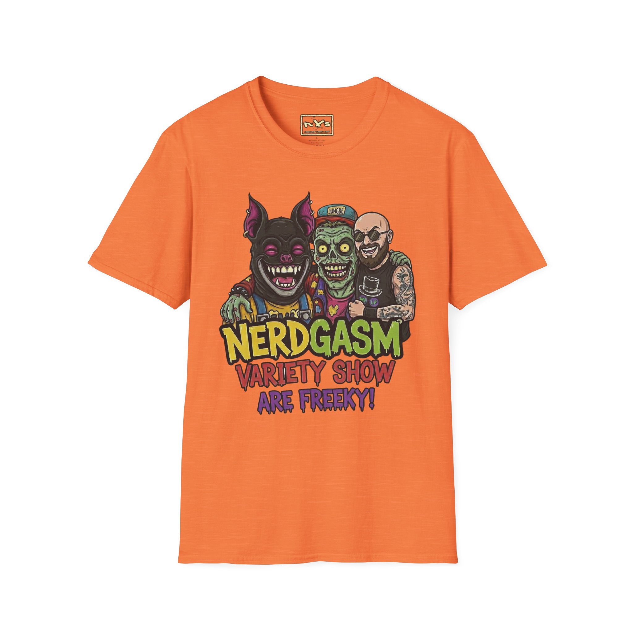 Nerdgasm Variety Show are Freeky! T-Shirt - Limited Run