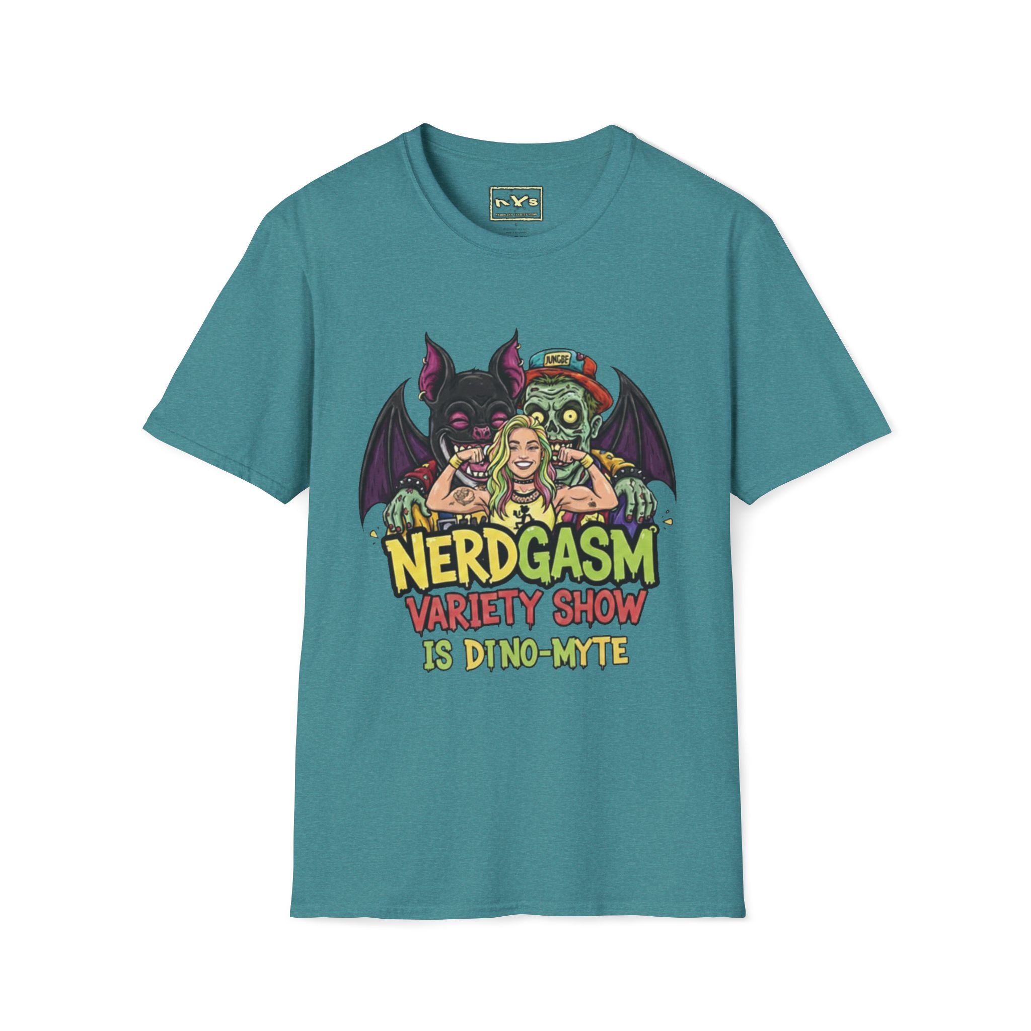 Nerdgasm Variety Show is Dino-Myte T-Shirt - Limited Run