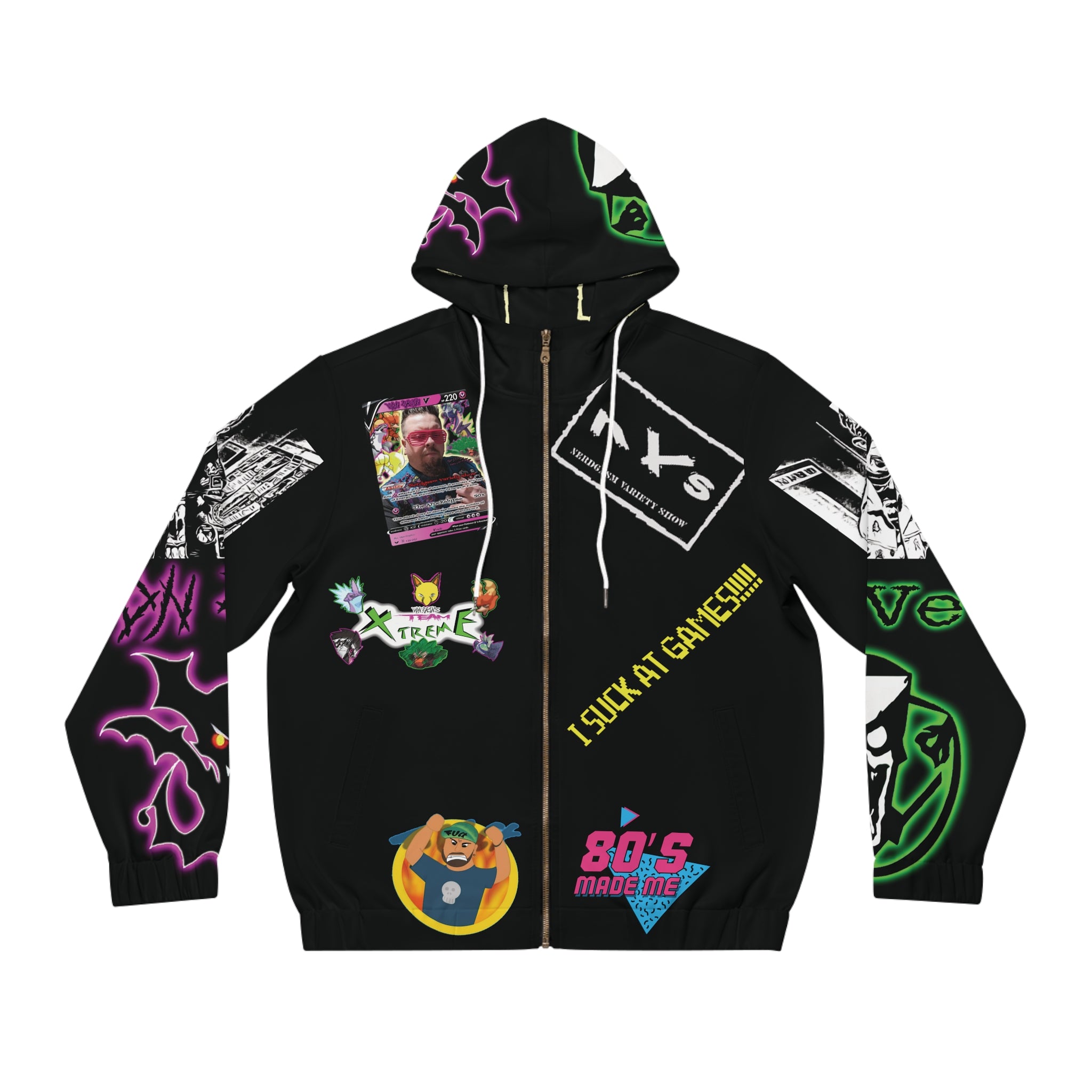 The NVS Battle Jacket Style Zip-Up Hoodie