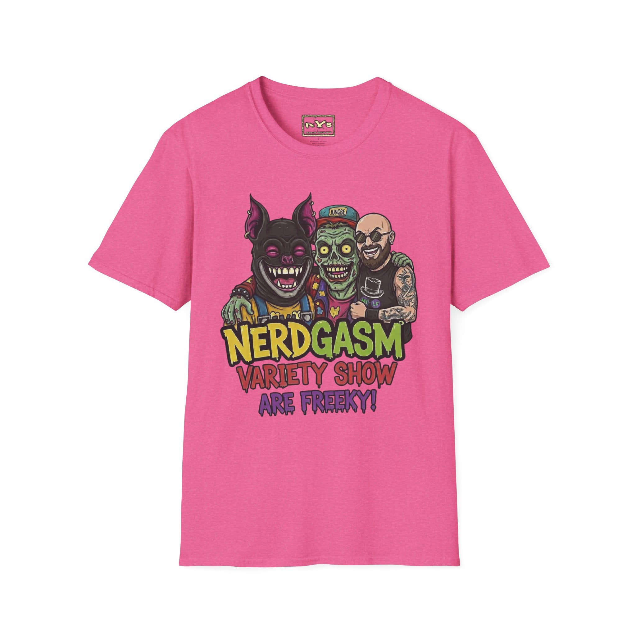 Nerdgasm Variety Show are Freeky! T-Shirt - Limited Run