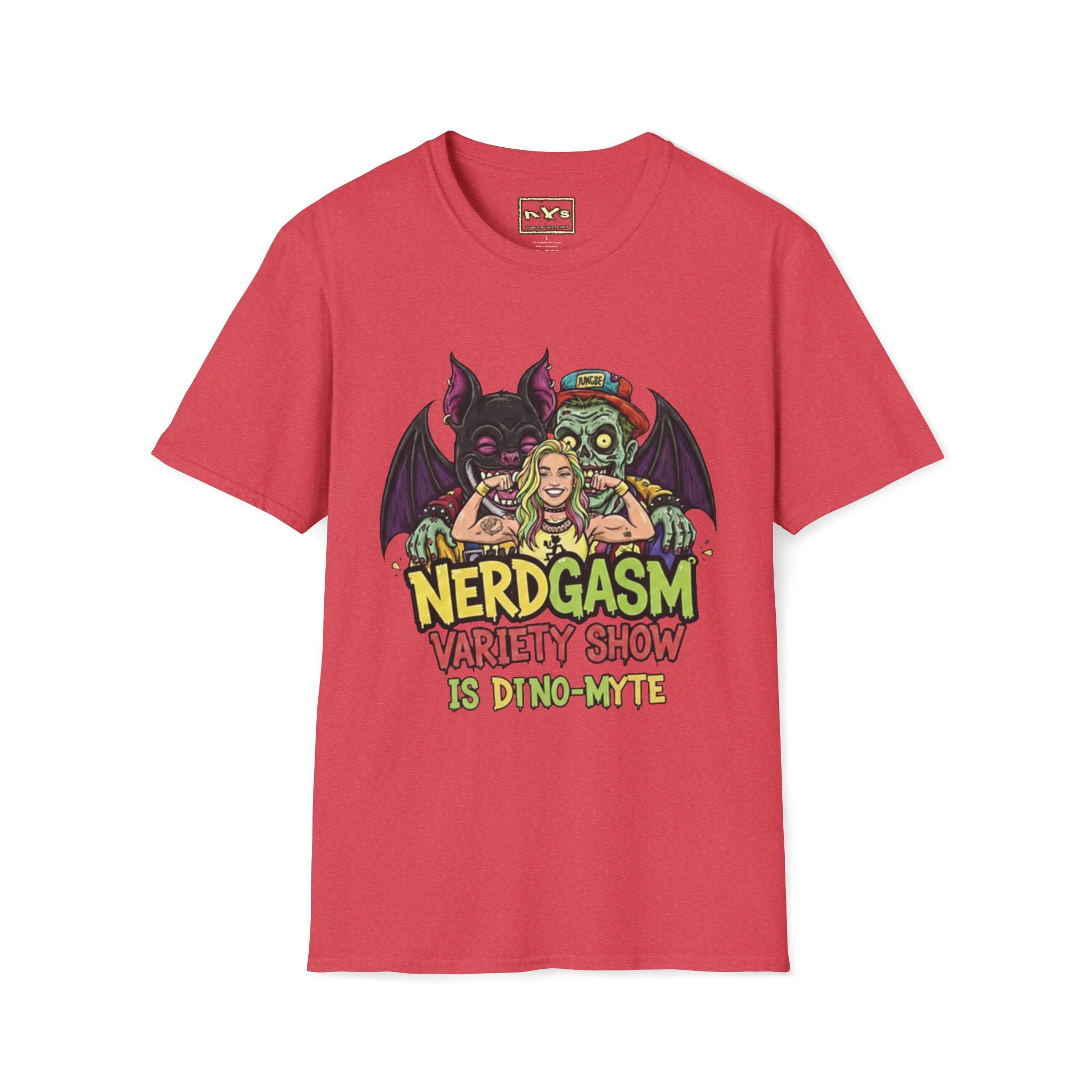 Nerdgasm Variety Show is Dino-Myte T-Shirt - Limited Run