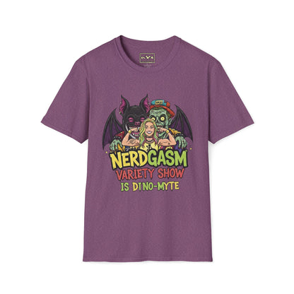 Nerdgasm Variety Show is Dino-Myte T-Shirt - Limited Run
