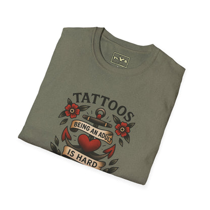 Nerdgasm Variety Show Tattoo Funny Graphic T-Shirt