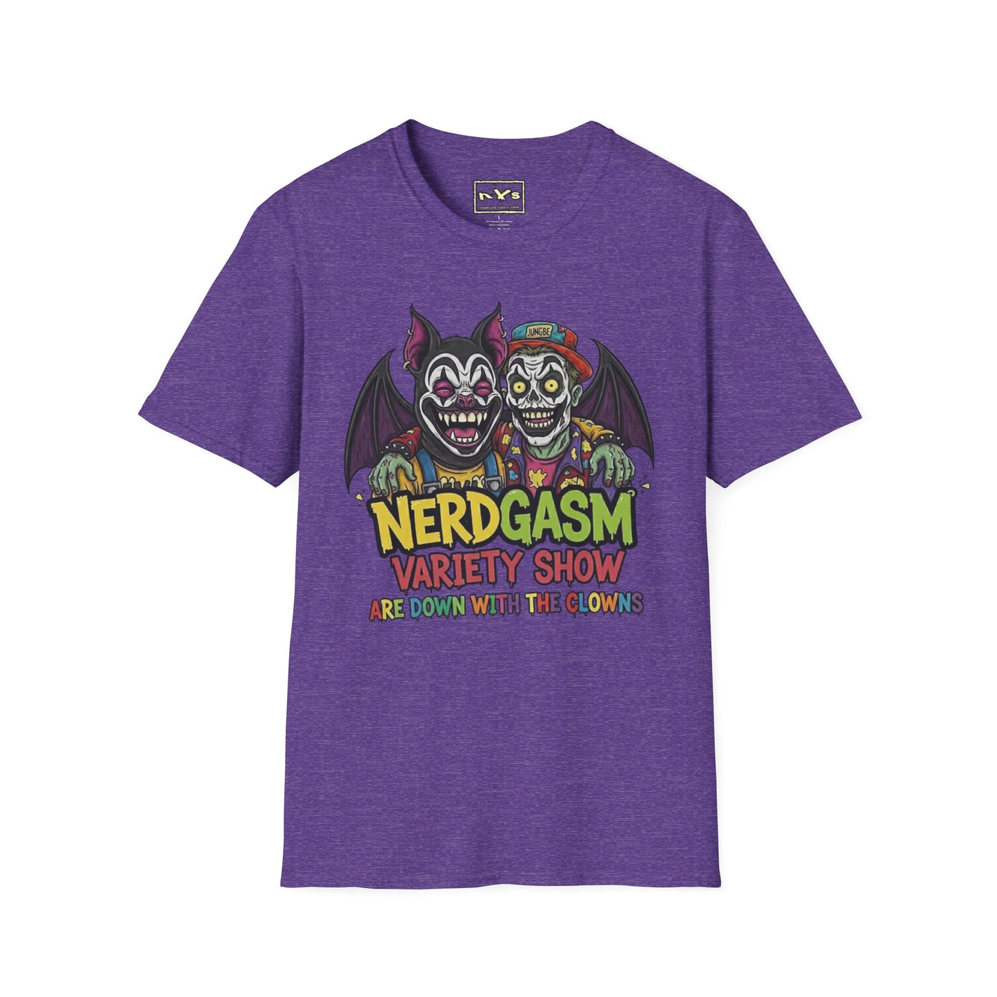 Nerdgasm Variety Show Are Down With the Clown!! T-Shirt - Limited Run