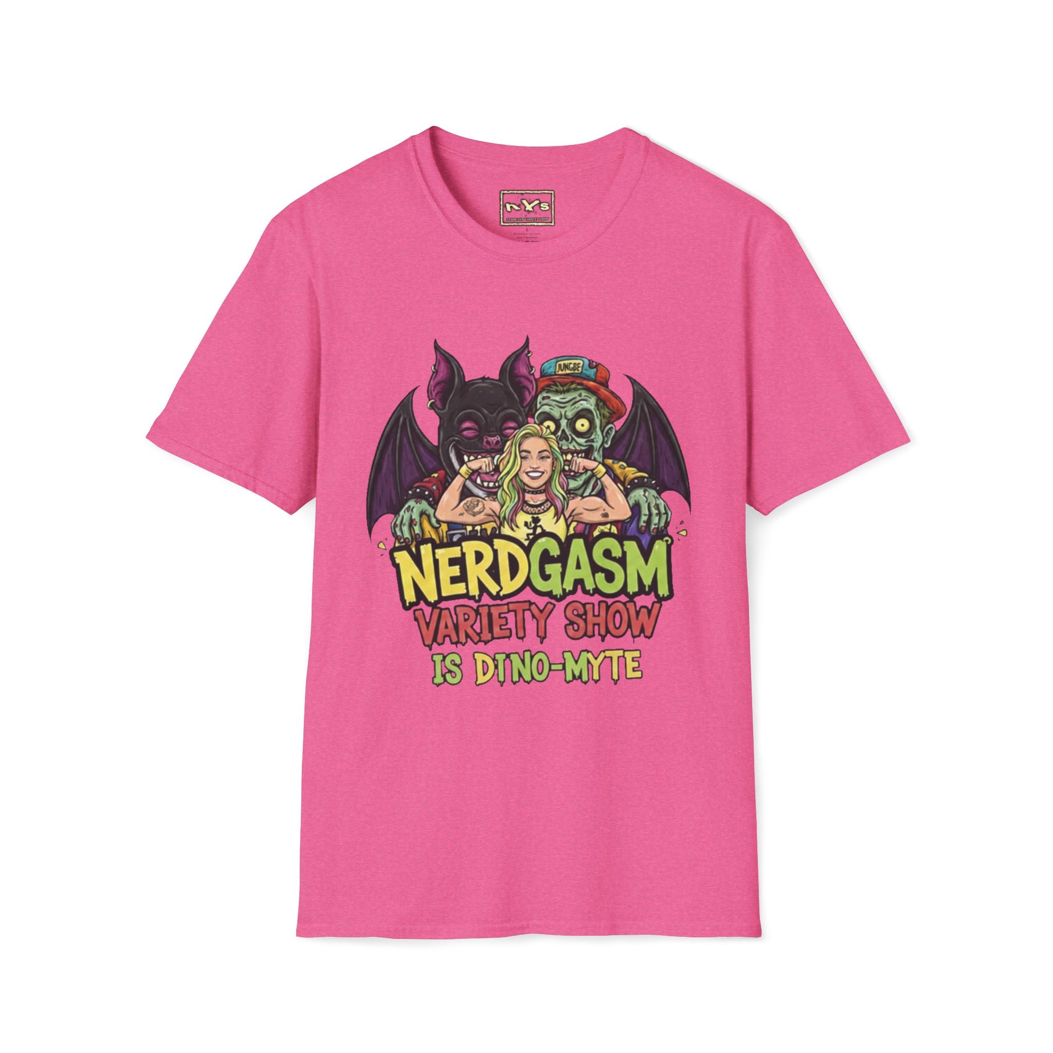 Nerdgasm Variety Show is Dino-Myte T-Shirt - Limited Run