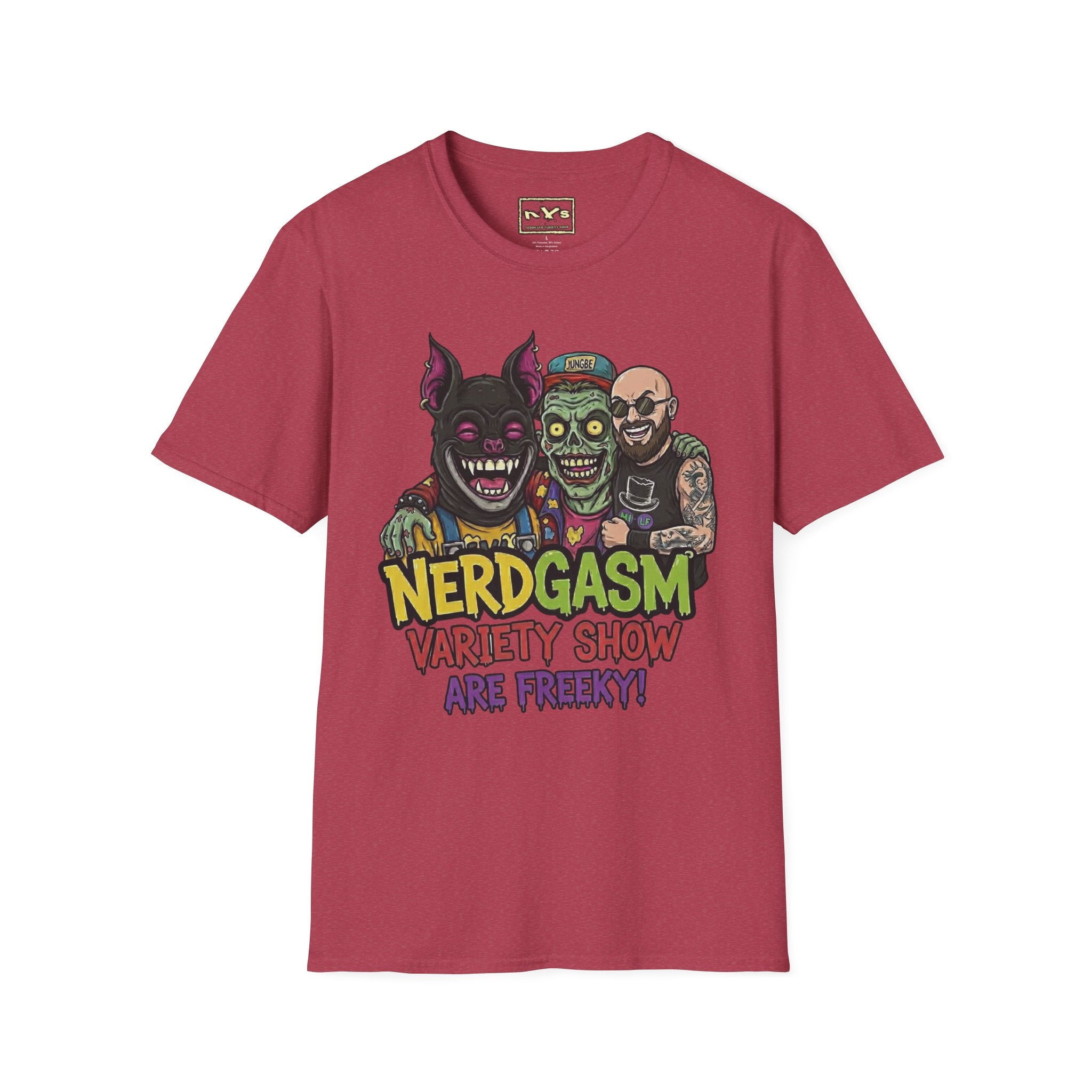 Nerdgasm Variety Show are Freeky! T-Shirt - Limited Run