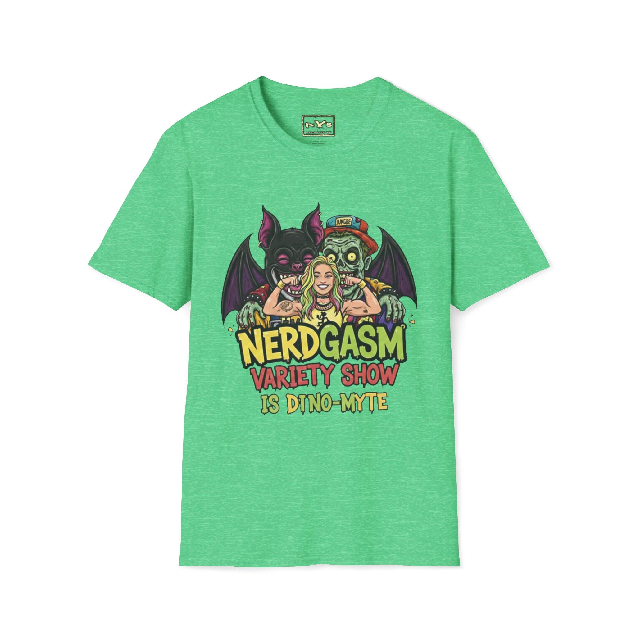 Nerdgasm Variety Show is Dino-Myte T-Shirt - Limited Run