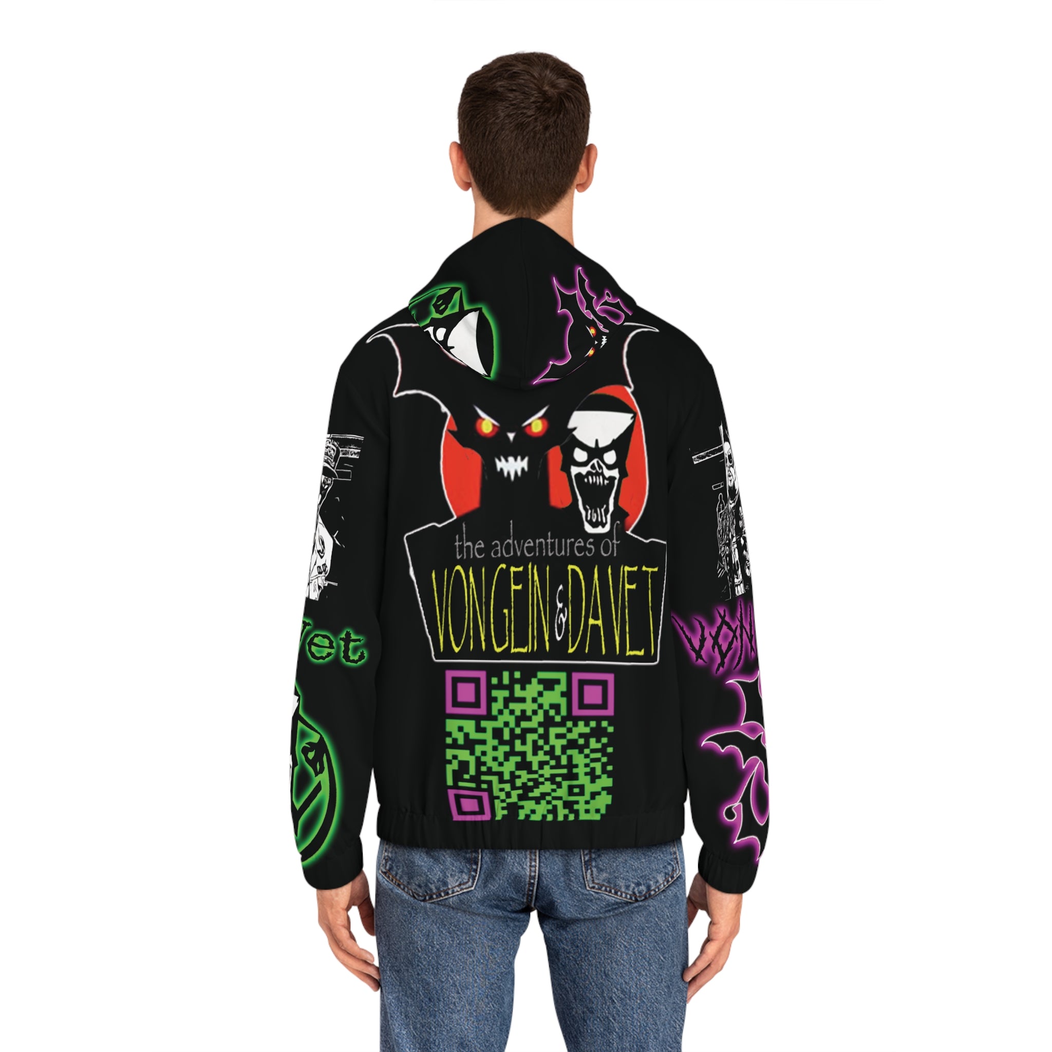 The NVS Battle Jacket Style Zip-Up Hoodie