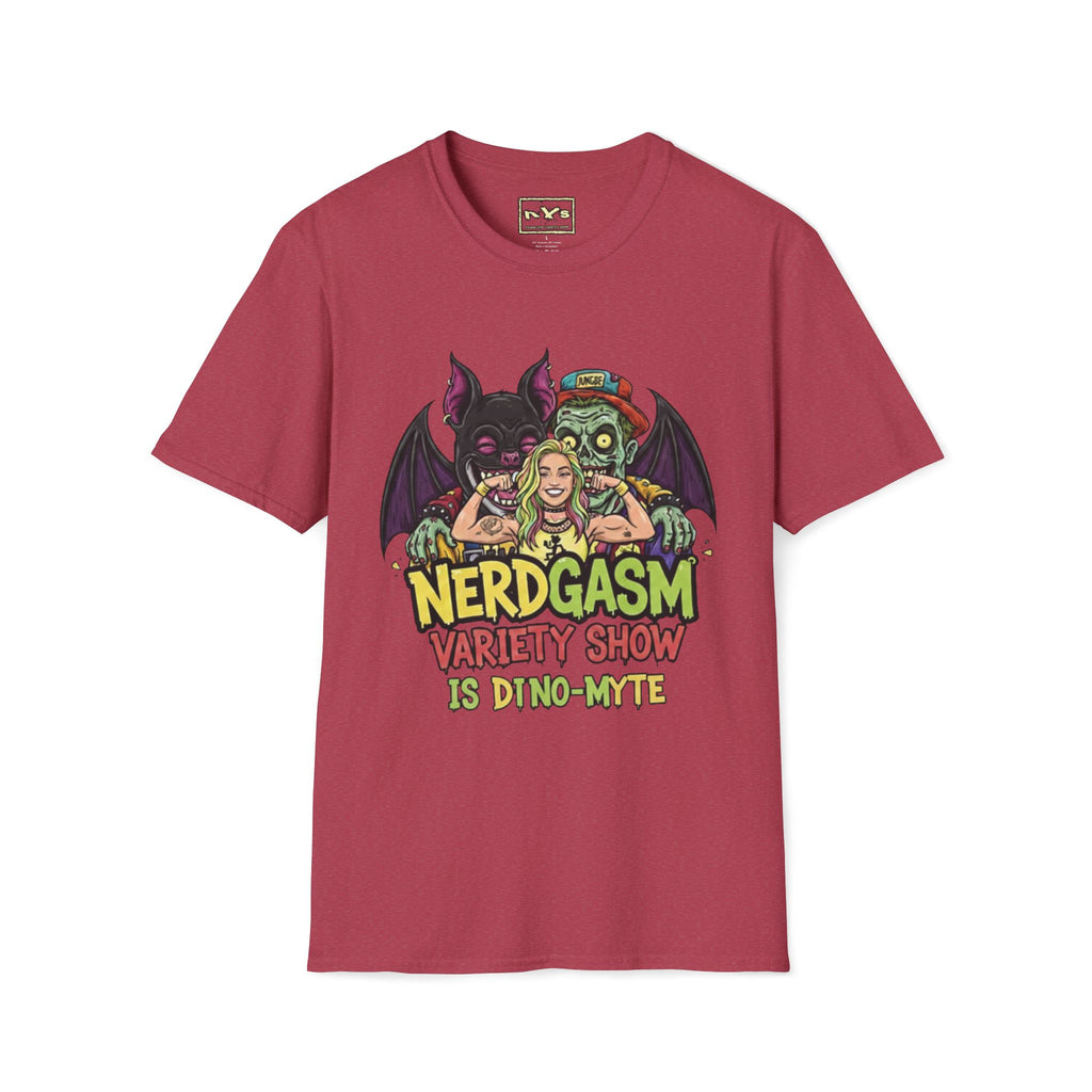 Nerdgasm Variety Show is Dino-Myte T-Shirt - Limited Run
