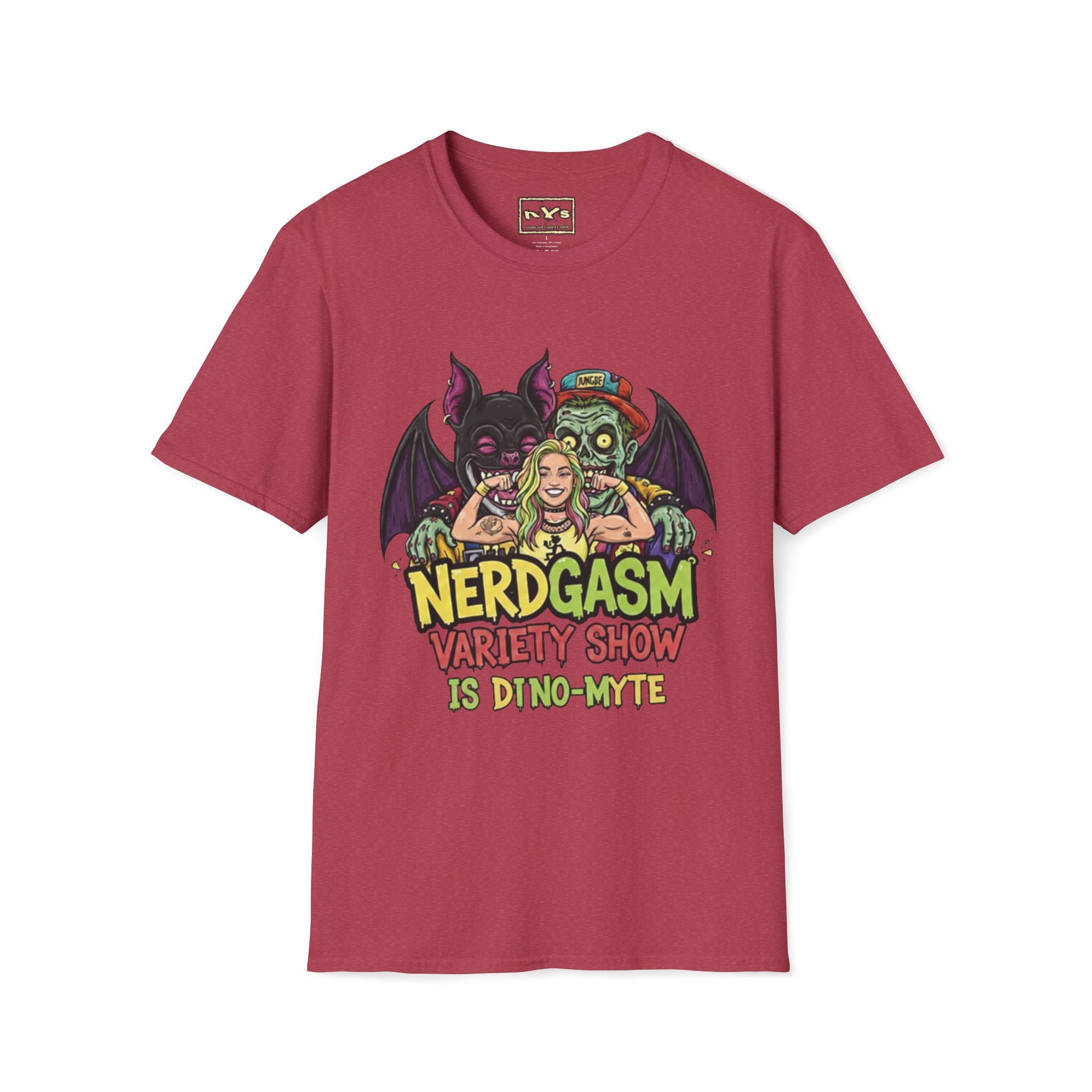 Nerdgasm Variety Show is Dino-Myte T-Shirt - Limited Run