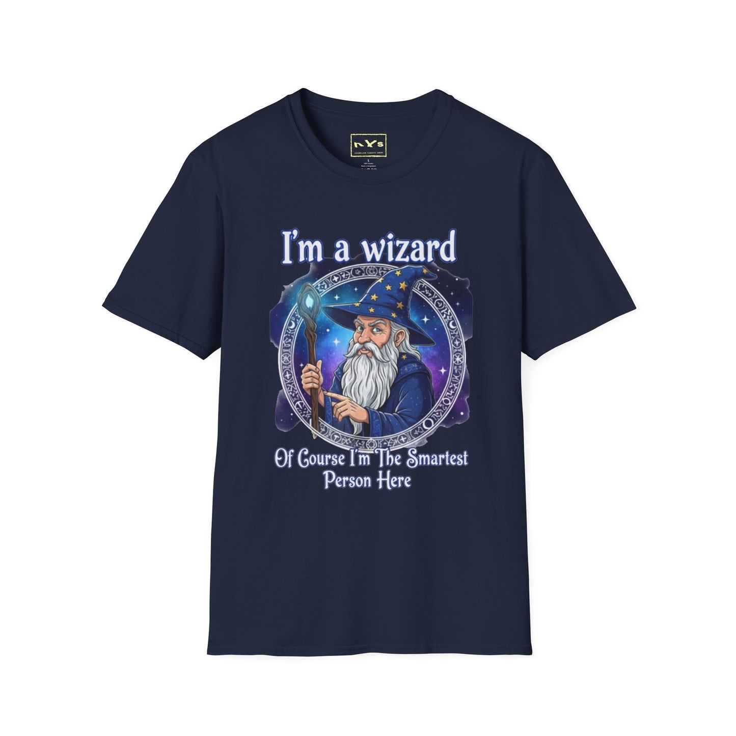 I'm A Wizard NVS Graphic T-Shirt — Fantasy Character Tee