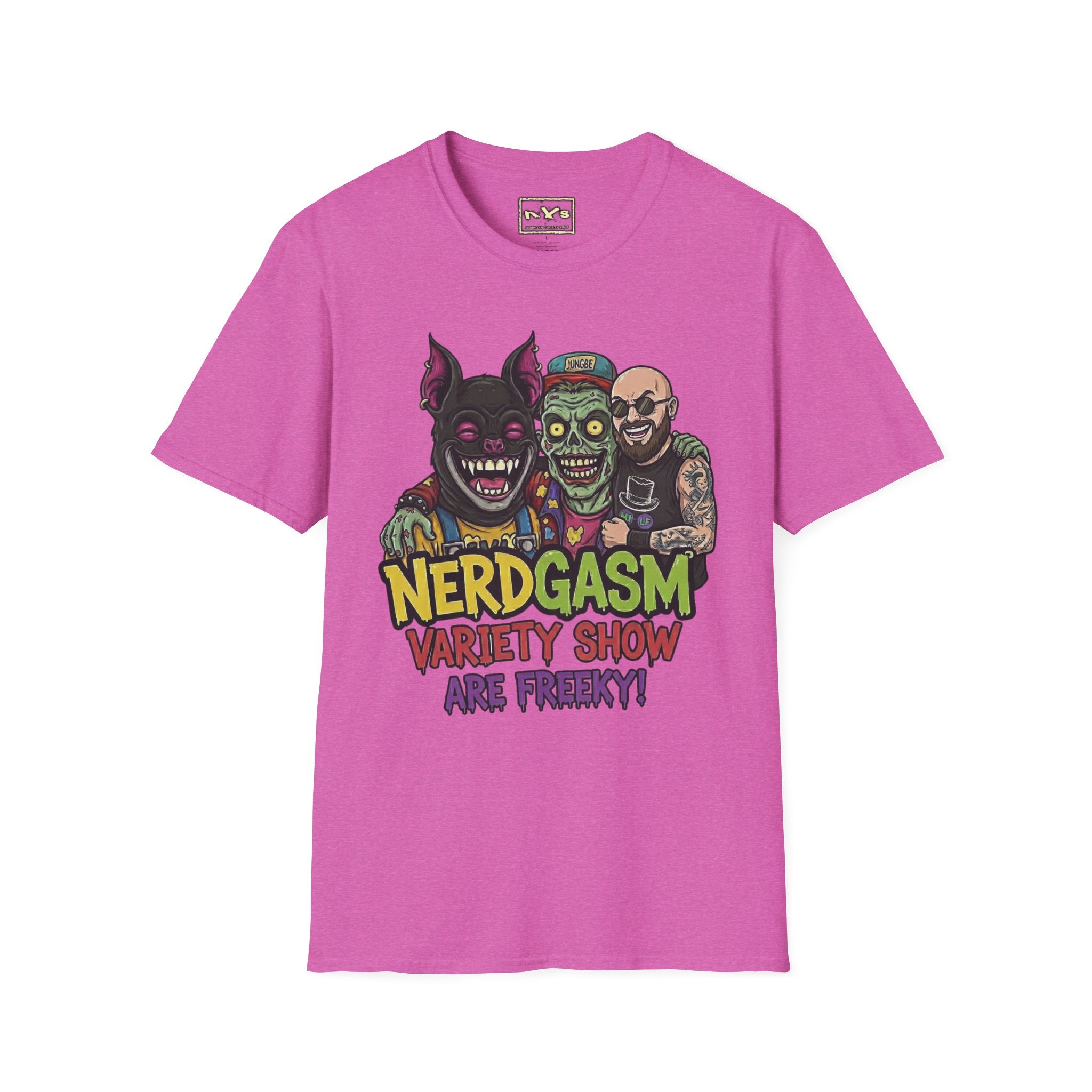 Nerdgasm Variety Show are Freeky! T-Shirt - Limited Run