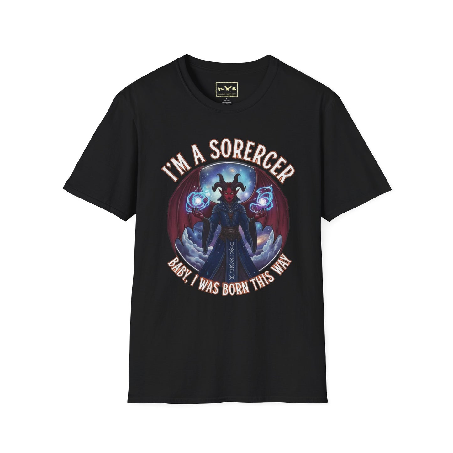 I'm A Sorcerer  NVS Graphic T-Shirt — Fantasy Character Tee