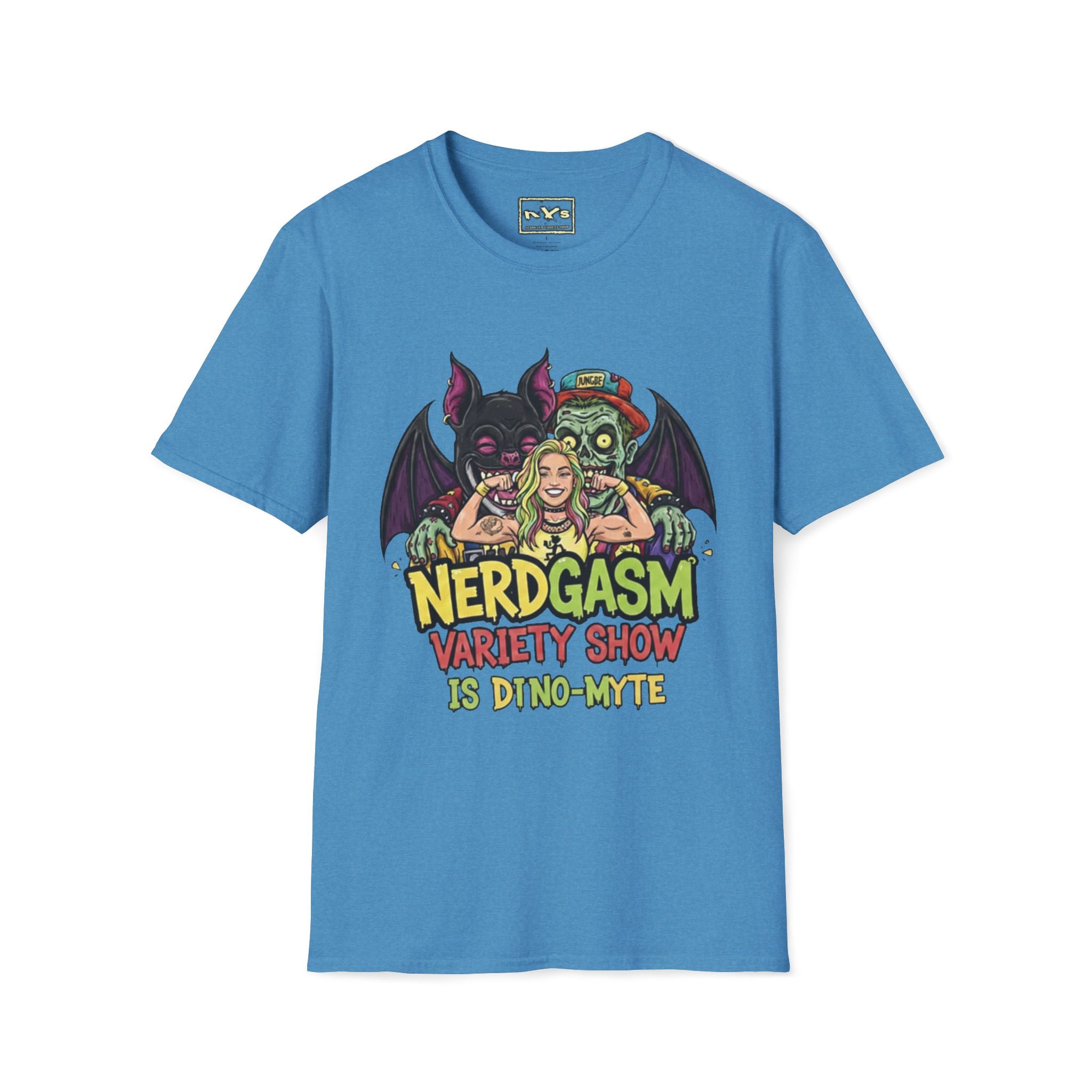 Nerdgasm Variety Show is Dino-Myte T-Shirt - Limited Run