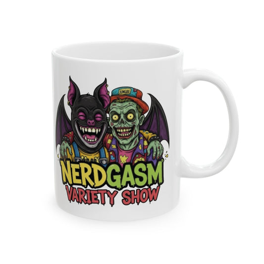 Nerdgasm Variety Show Homies Ceramic Mug