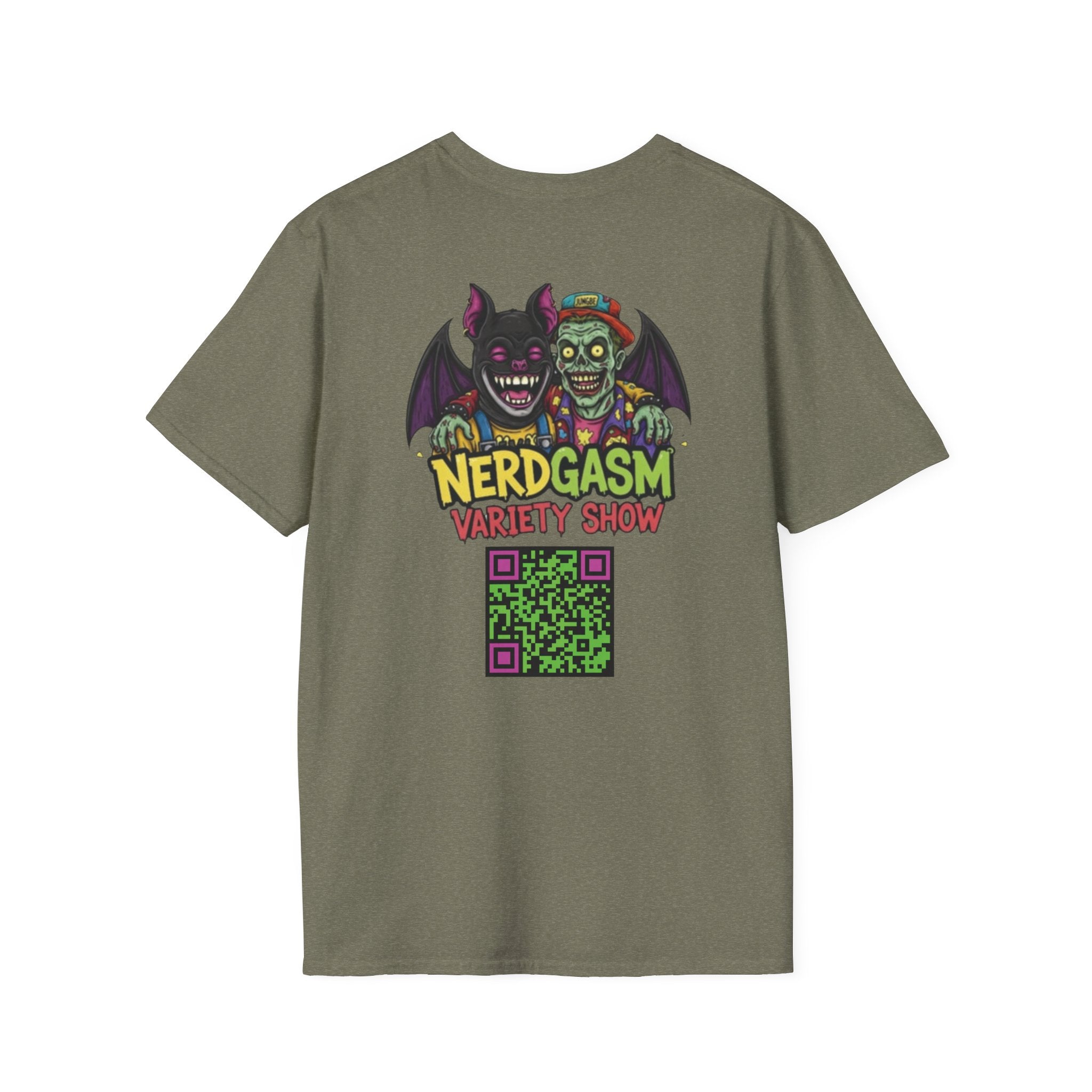 Nerdgasm Variety Show Tattoo Funny Graphic T-Shirt