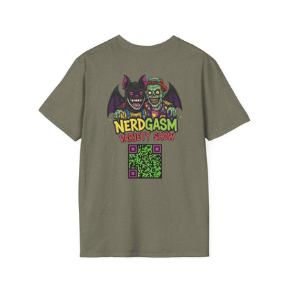 Nerdgasm Variety Show Tattoo Funny Graphic T-Shirt