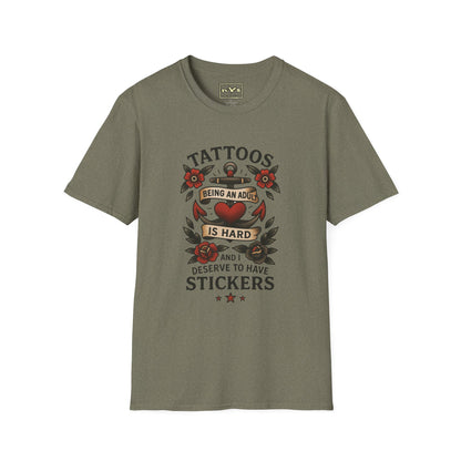 Nerdgasm Variety Show Tattoo Funny Graphic T-Shirt