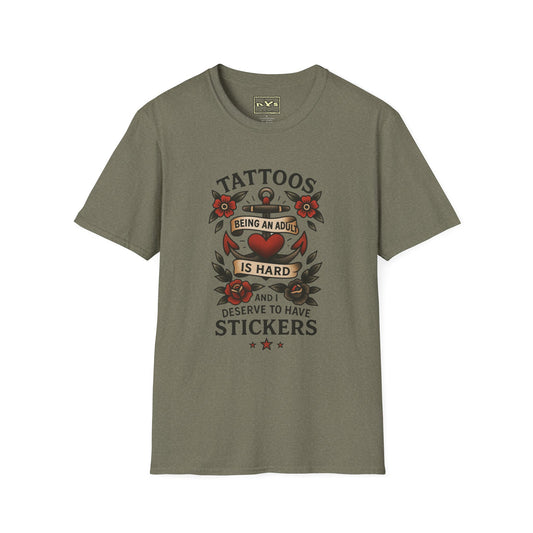 Nerdgasm Variety Show Tattoo Funny Graphic T-Shirt