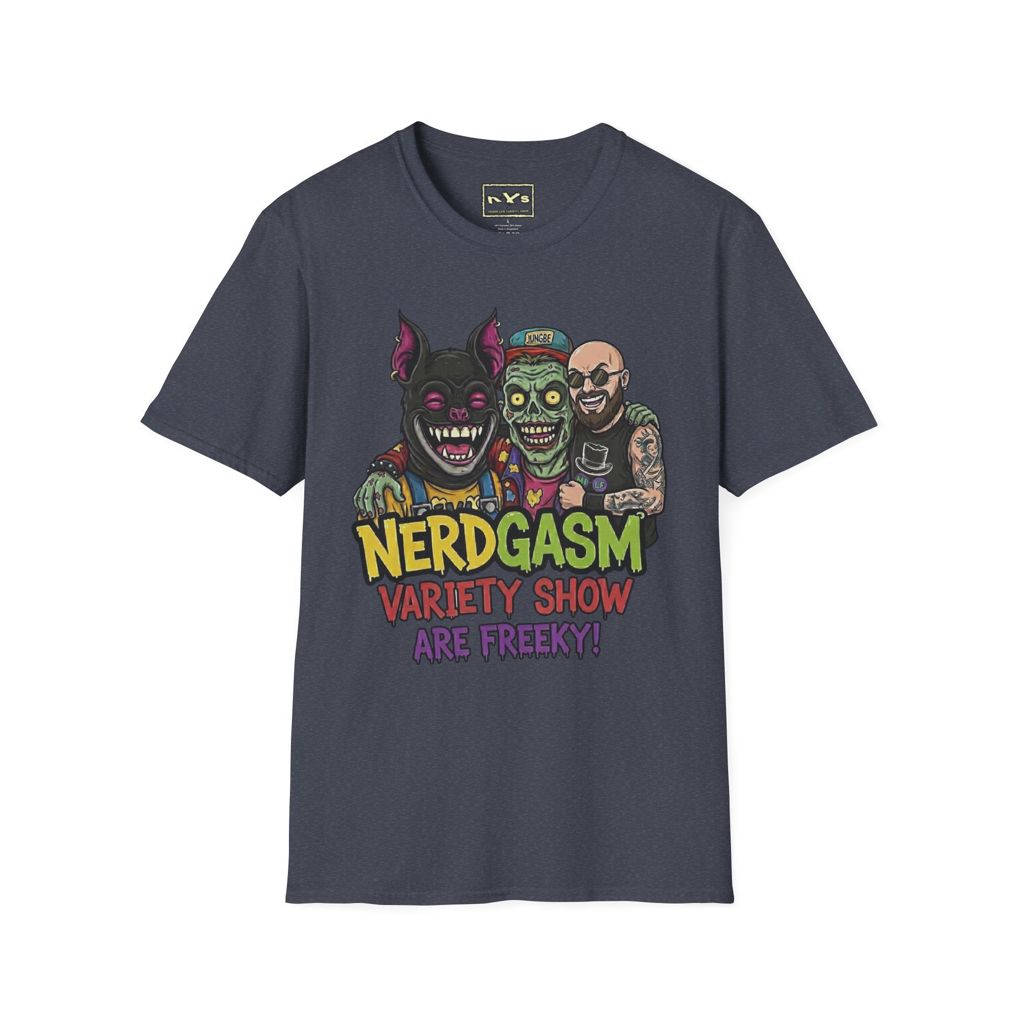 Nerdgasm Variety Show are Freeky! T-Shirt - Limited Run