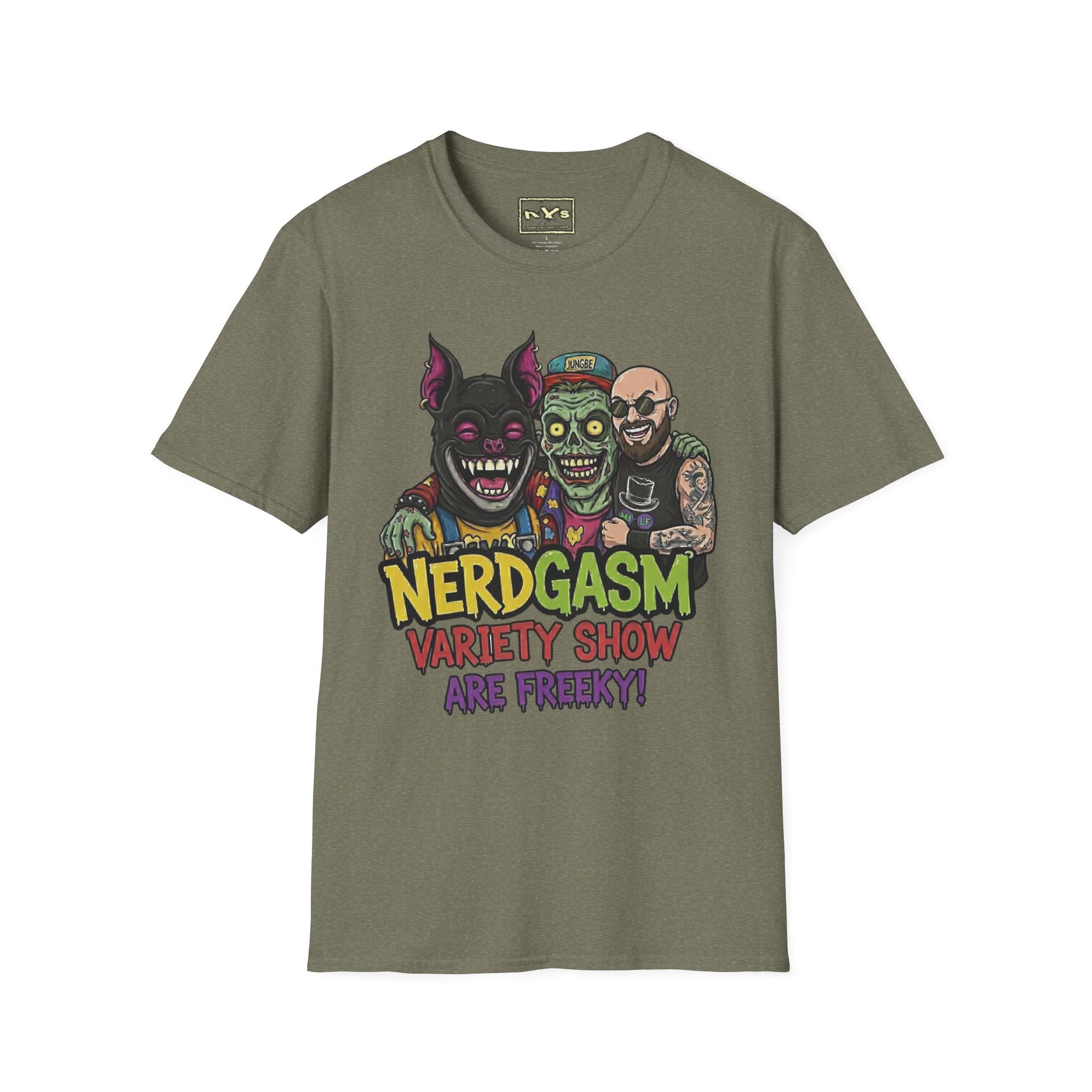 Nerdgasm Variety Show are Freeky! T-Shirt - Limited Run