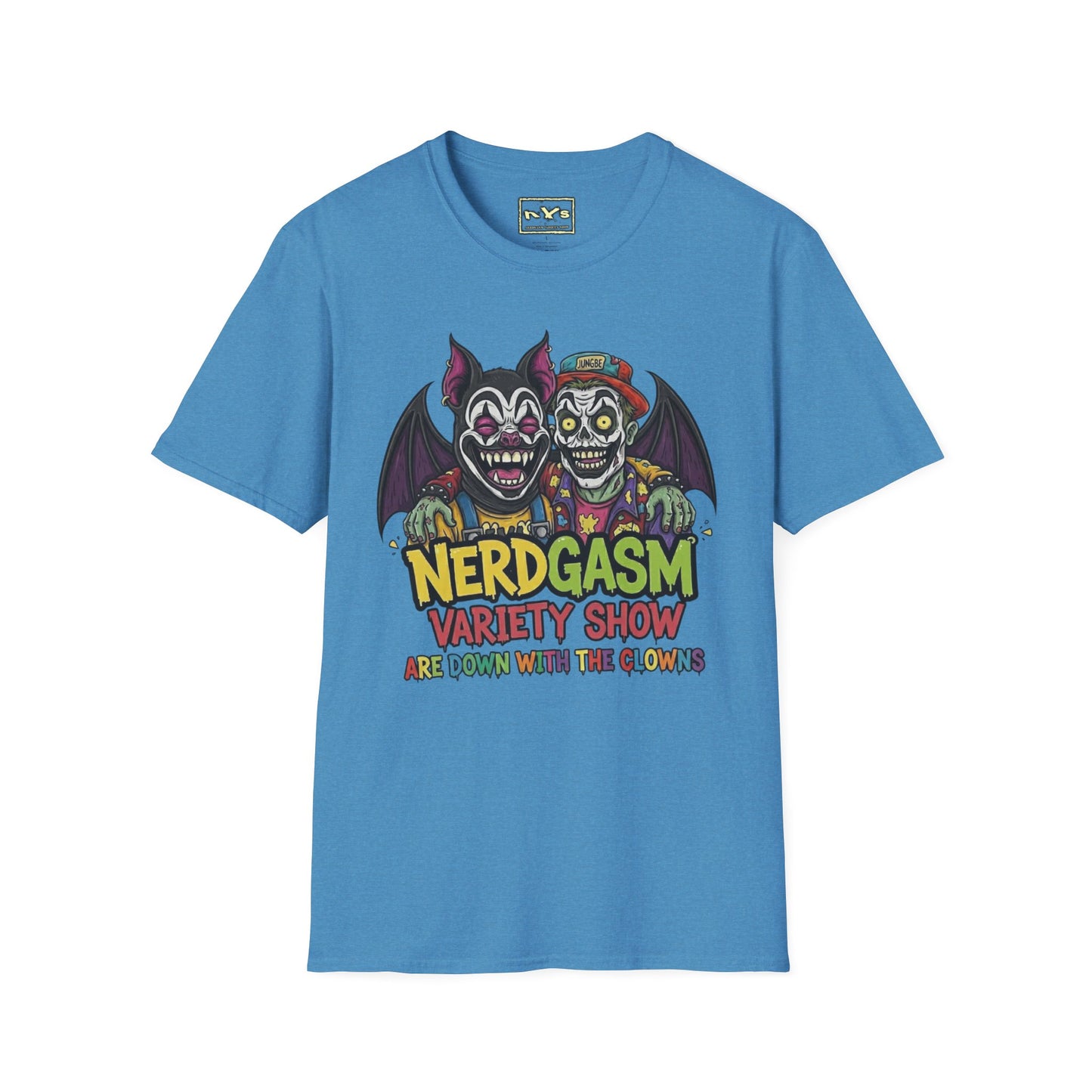 Nerdgasm Variety Show Are Down With the Clown!! T-Shirt - Limited Run