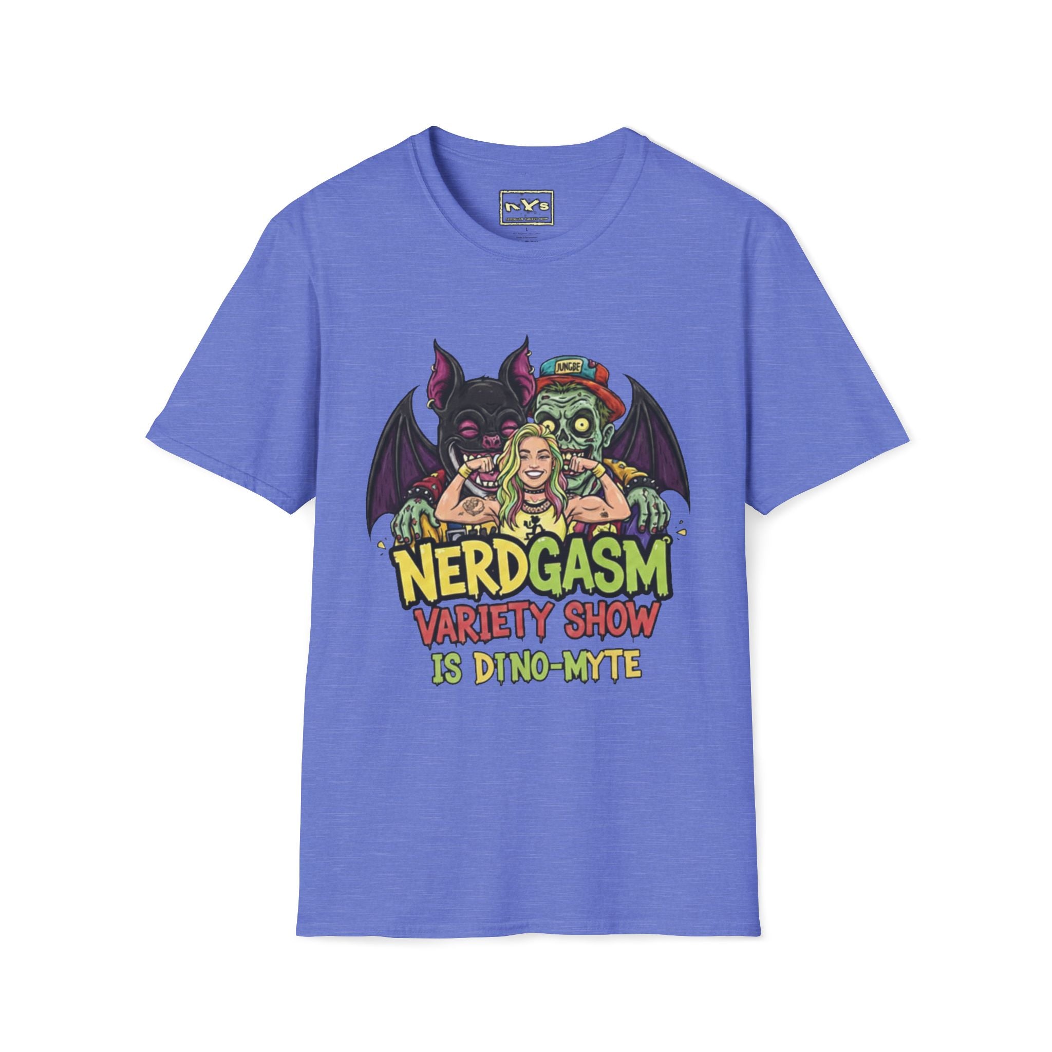 Nerdgasm Variety Show is Dino-Myte T-Shirt - Limited Run