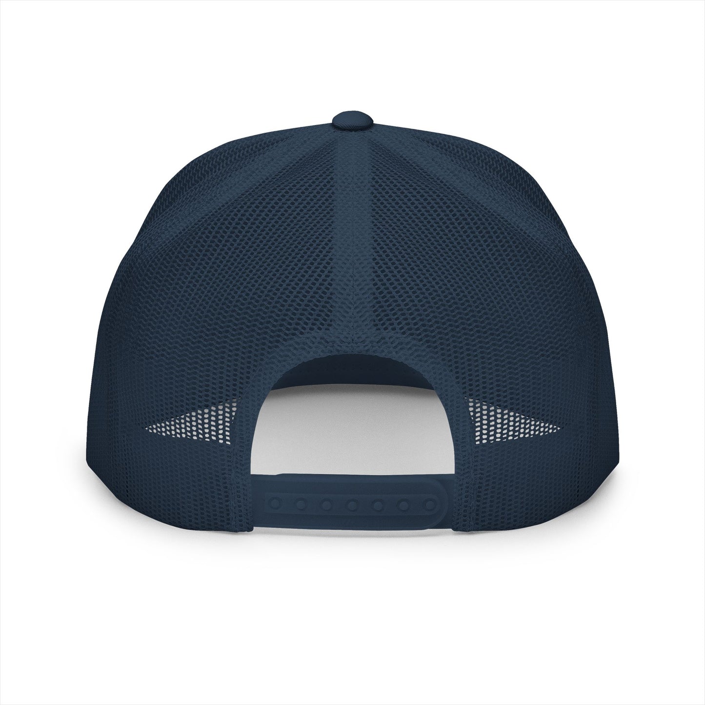 Trucker Cap — 'Nes' Oval Patch Embroidered Mesh Snapback